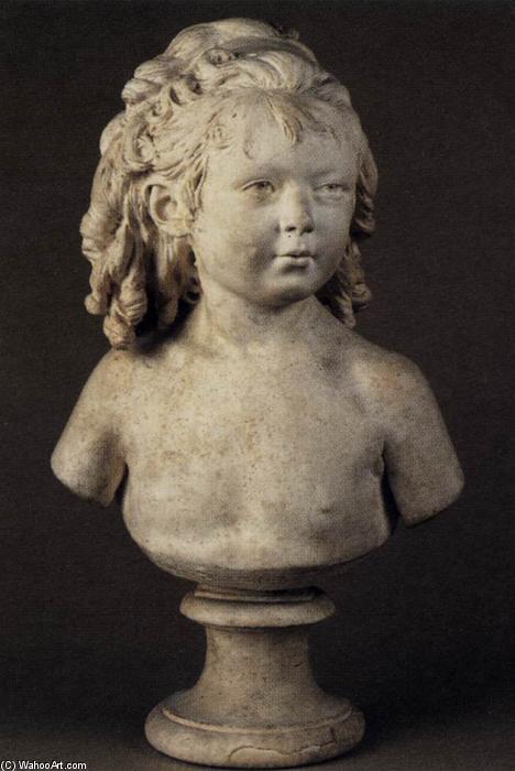 Wikioo.org - สารานุกรมวิจิตรศิลป์ - จิตรกรรม Jean Antoine Houdon - Bust of a Child