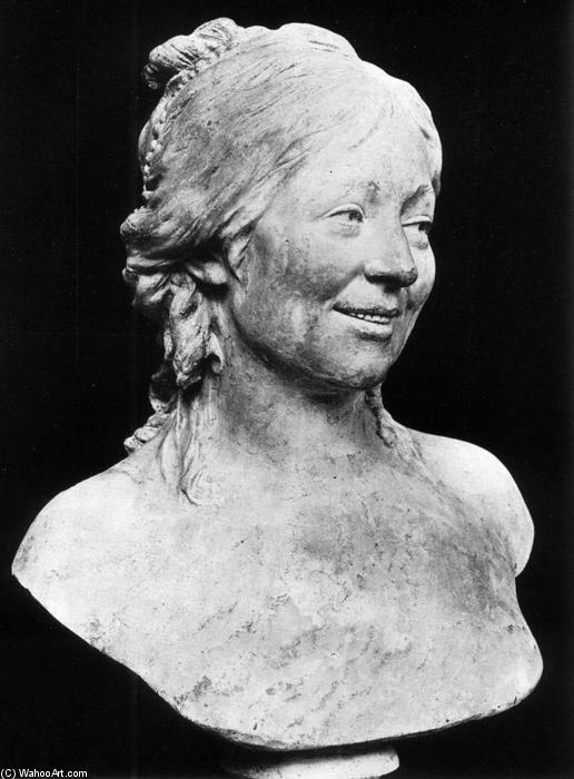 Wikioo.org – L'Enciclopedia delle Belle Arti - Pittura, Opere di Jean Antoine Houdon - Busto della moglie dell artista