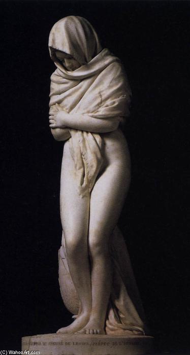 Wikioo.org - The Encyclopedia of Fine Arts - Painting, Artwork by Jean Antoine Houdon - Winter (The Cold Girl)