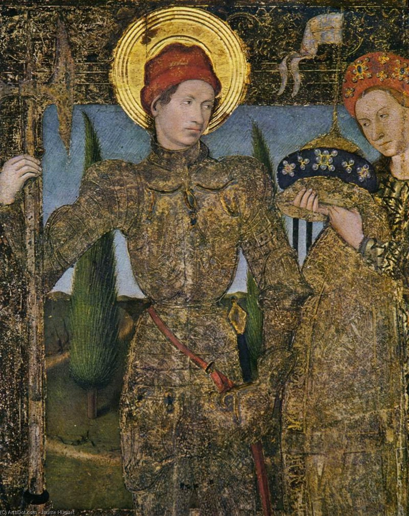 Wikioo.org - The Encyclopedia of Fine Arts - Painting, Artwork by Jaume Huguet - Triptych of Saint George
