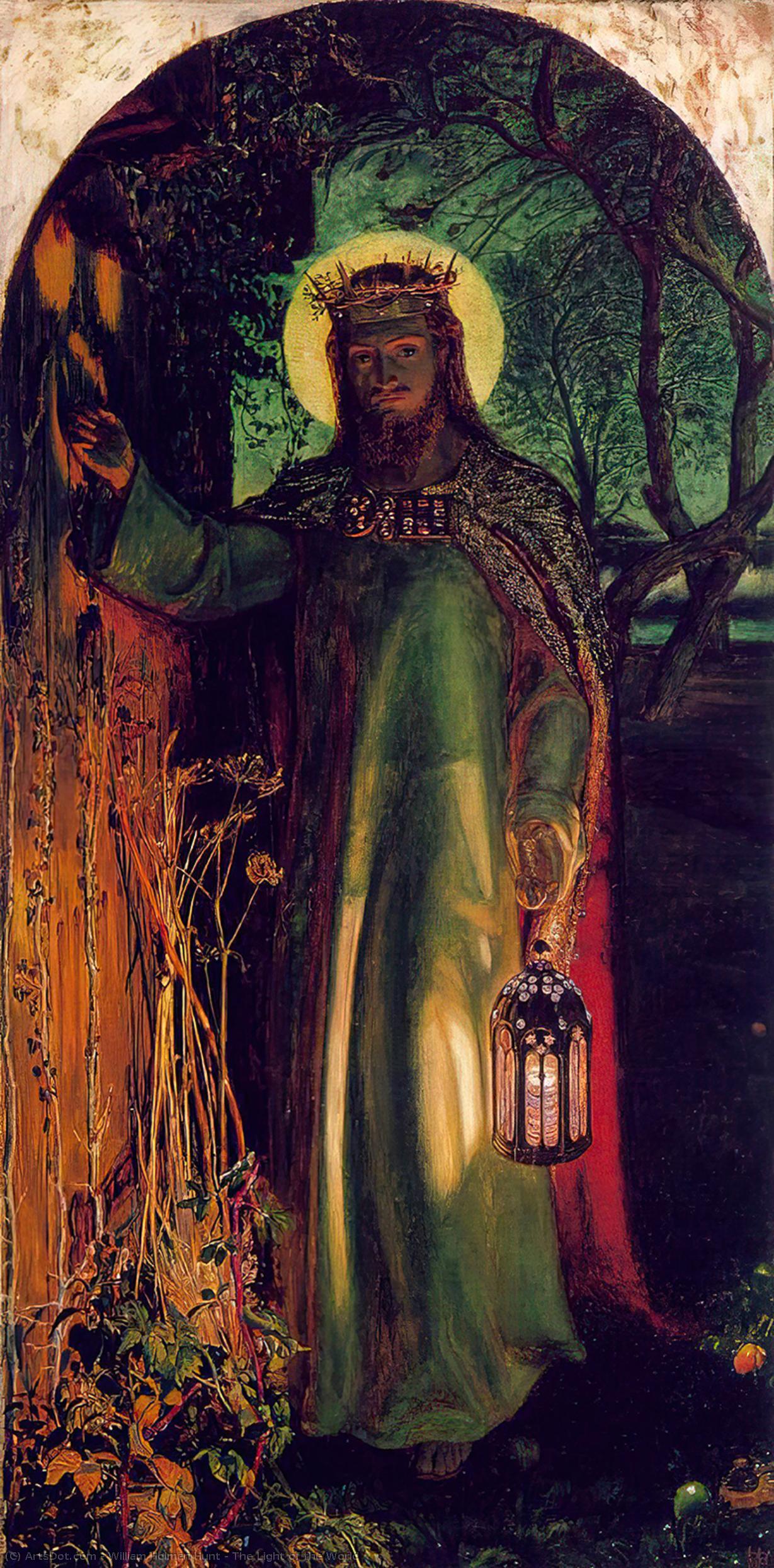 WikiOO.org - Encyclopedia of Fine Arts - Maleri, Artwork William Holman Hunt - The Light of the World