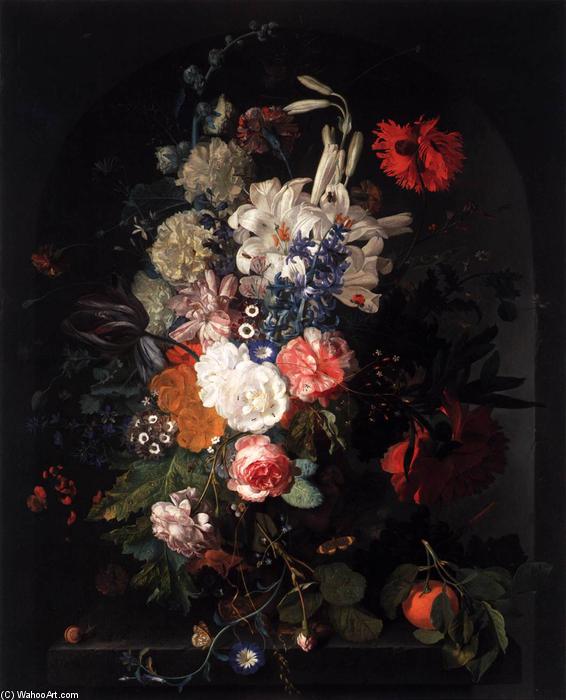 WikiOO.org - Enciklopedija dailės - Tapyba, meno kuriniai Jan Van Huysum - Bouquet of Flowers