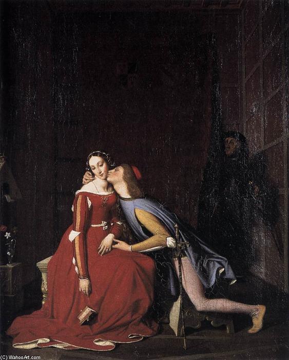 Wikioo.org - The Encyclopedia of Fine Arts - Painting, Artwork by Jean Auguste Dominique Ingres - Paolo and Francesca