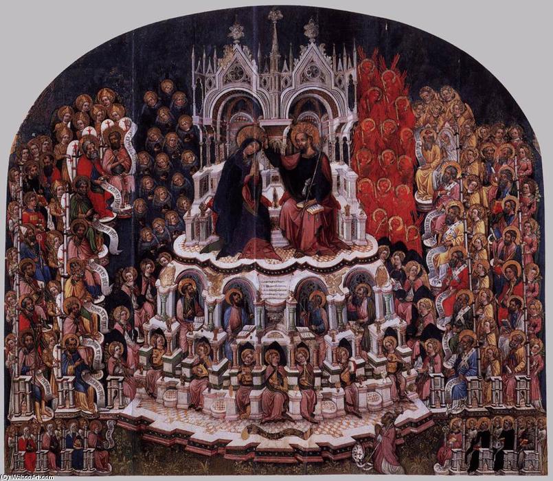 Wikioo.org - The Encyclopedia of Fine Arts - Painting, Artwork by Jacobello Del Fiore - Coronation of the Virgin