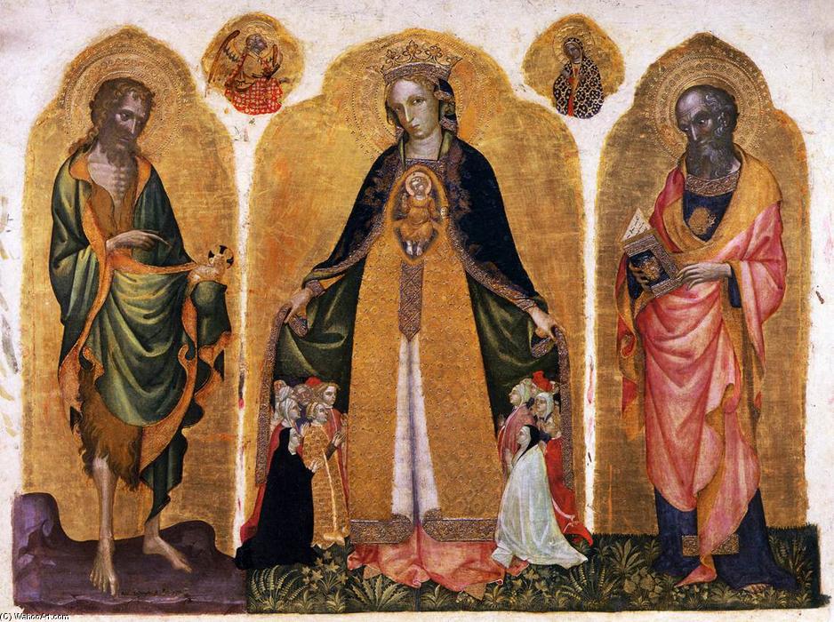 WikiOO.org - Güzel Sanatlar Ansiklopedisi - Resim, Resimler Jacobello Del Fiore - Triptych of the Madonna della Misericordia