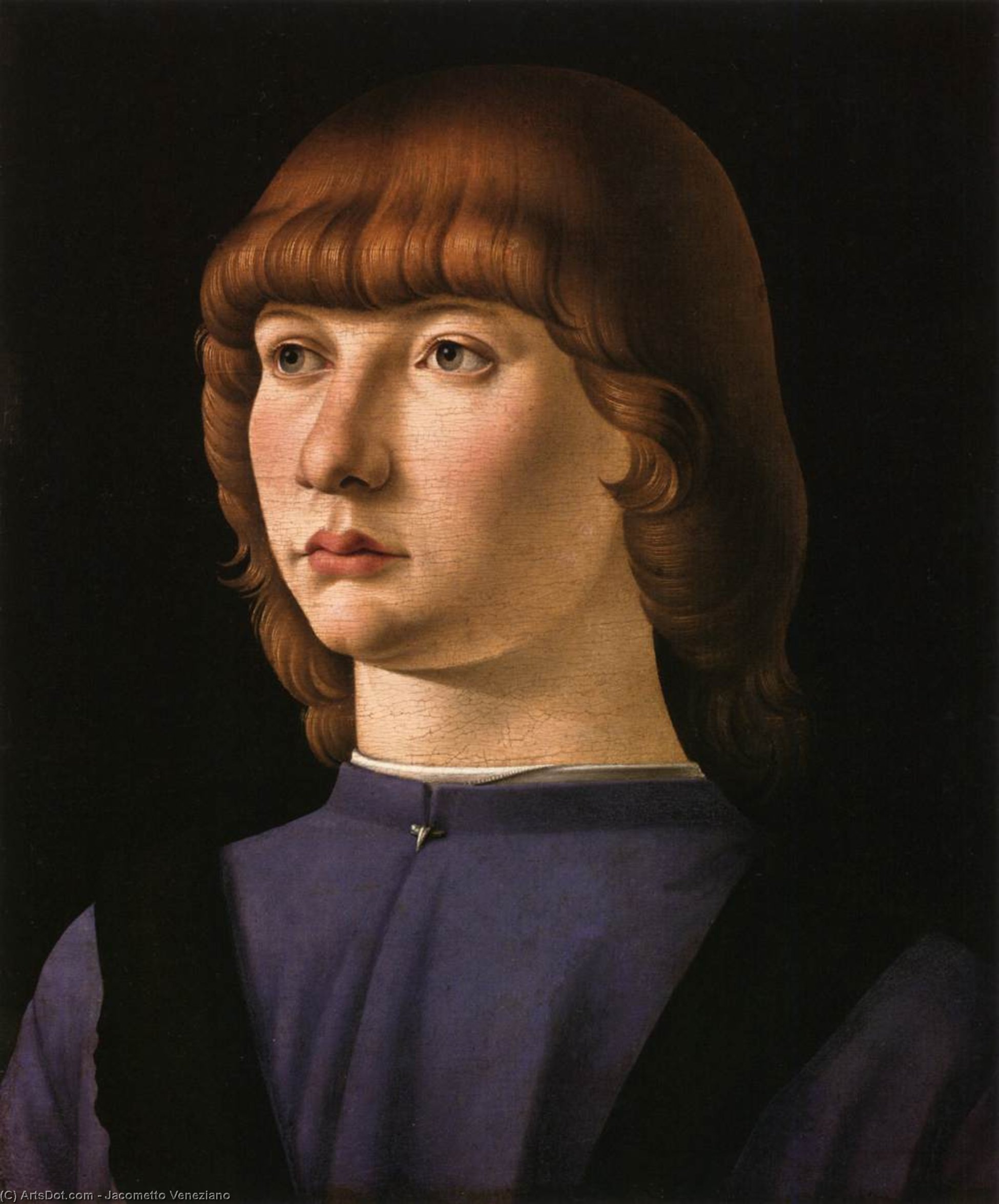 Wikioo.org - The Encyclopedia of Fine Arts - Painting, Artwork by Jacometto Veneziano - Portrait of a Boy