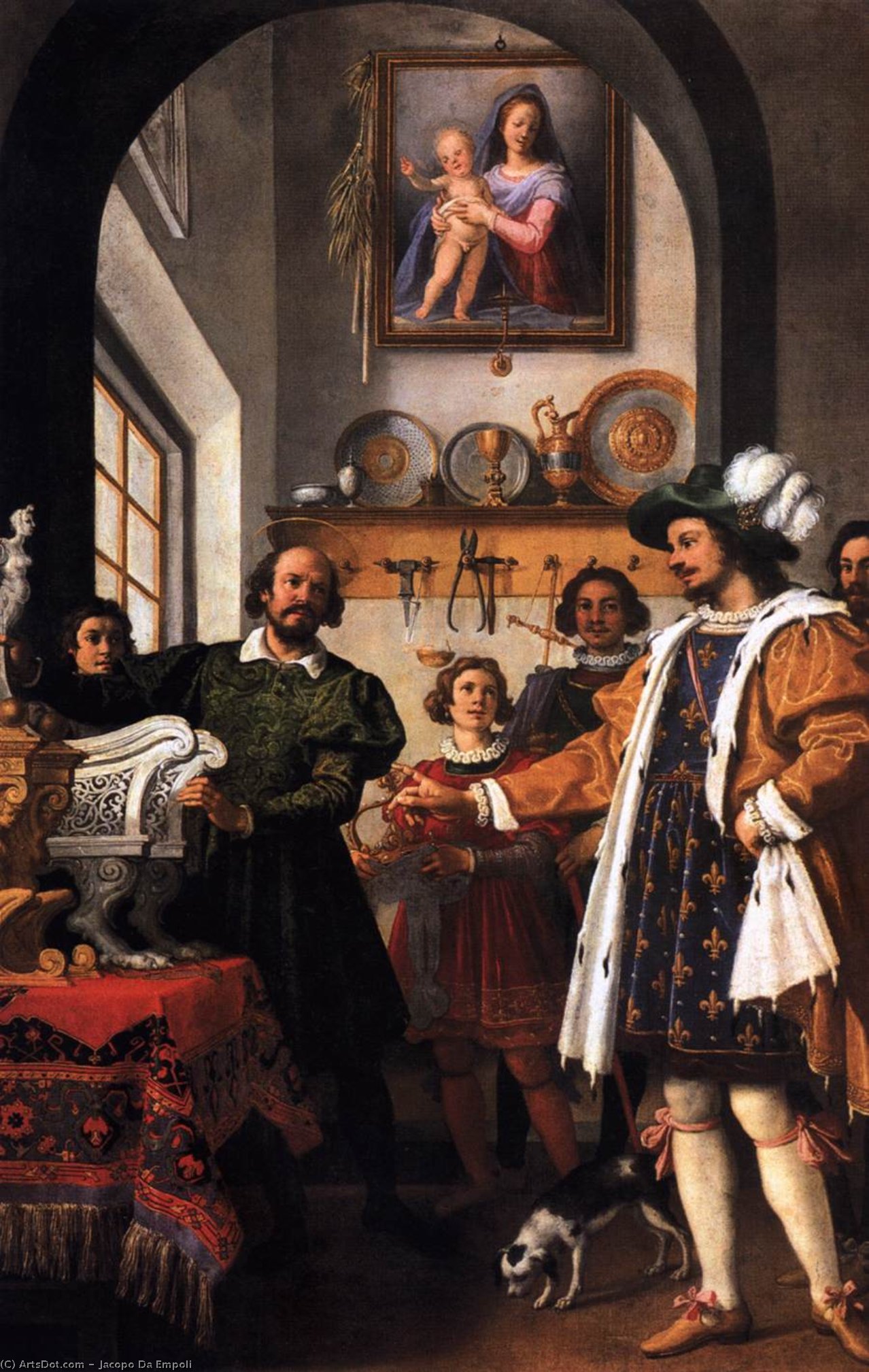 Wikioo.org - The Encyclopedia of Fine Arts - Painting, Artwork by Jacopo Da Empoli - The Honesty of Eligius