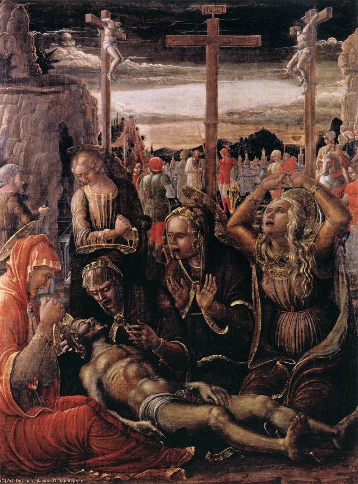 WikiOO.org - 백과 사전 - 회화, 삽화 Jacopo Da Montagnana - Lamentation of Christ