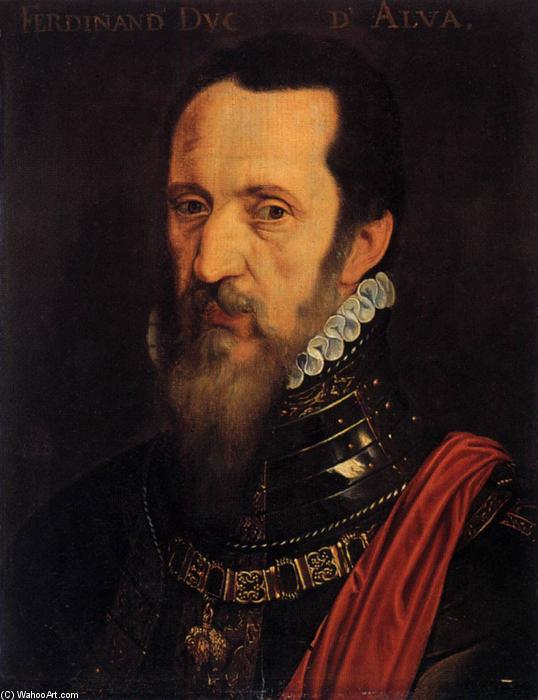 Wikioo.org - The Encyclopedia of Fine Arts - Painting, Artwork by Willem Adriaensz Key - Portrait of Ferdinand Alvarez de Toledo