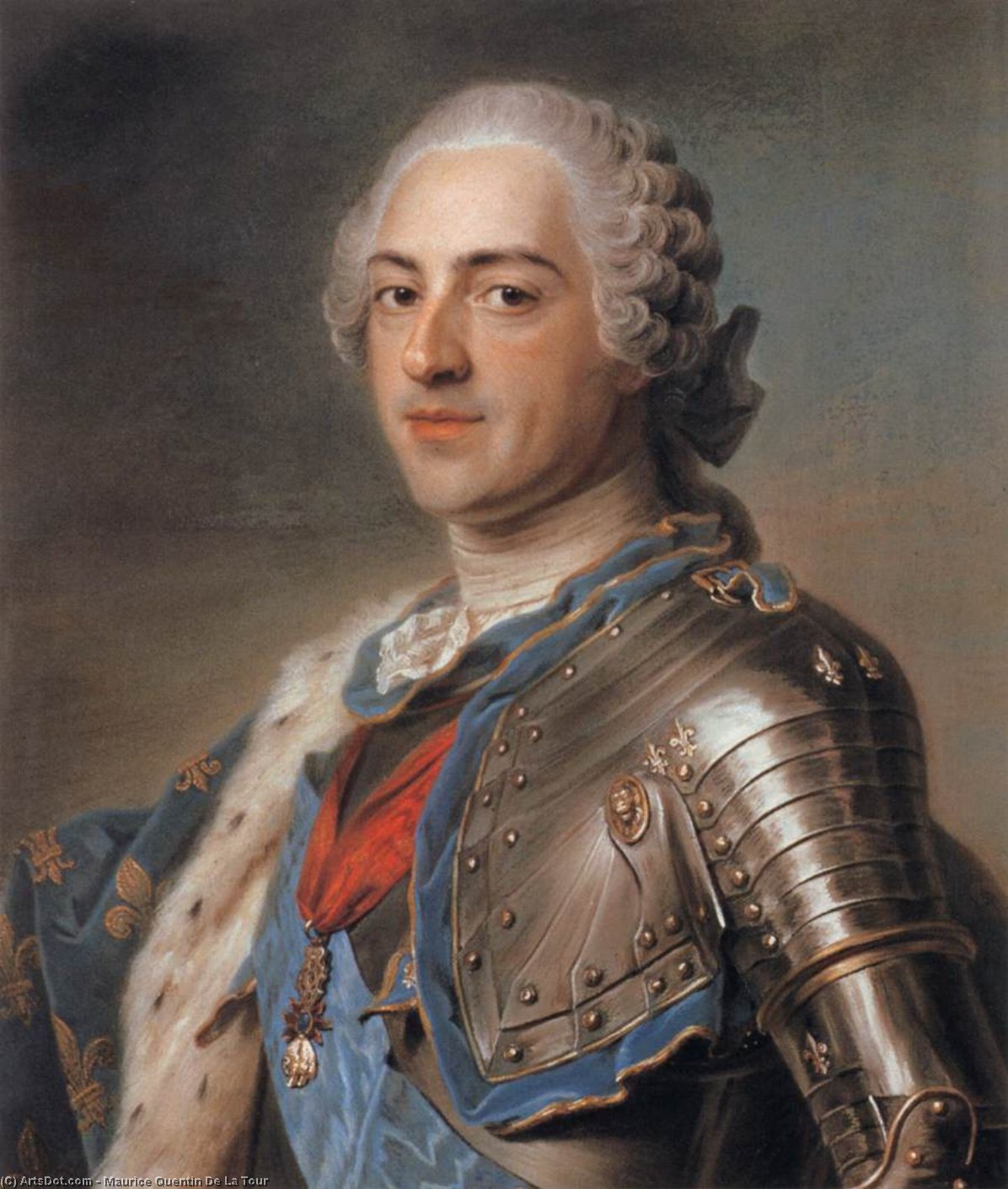 Wikioo.org - The Encyclopedia of Fine Arts - Painting, Artwork by Maurice Quentin De La Tour - Louis XV