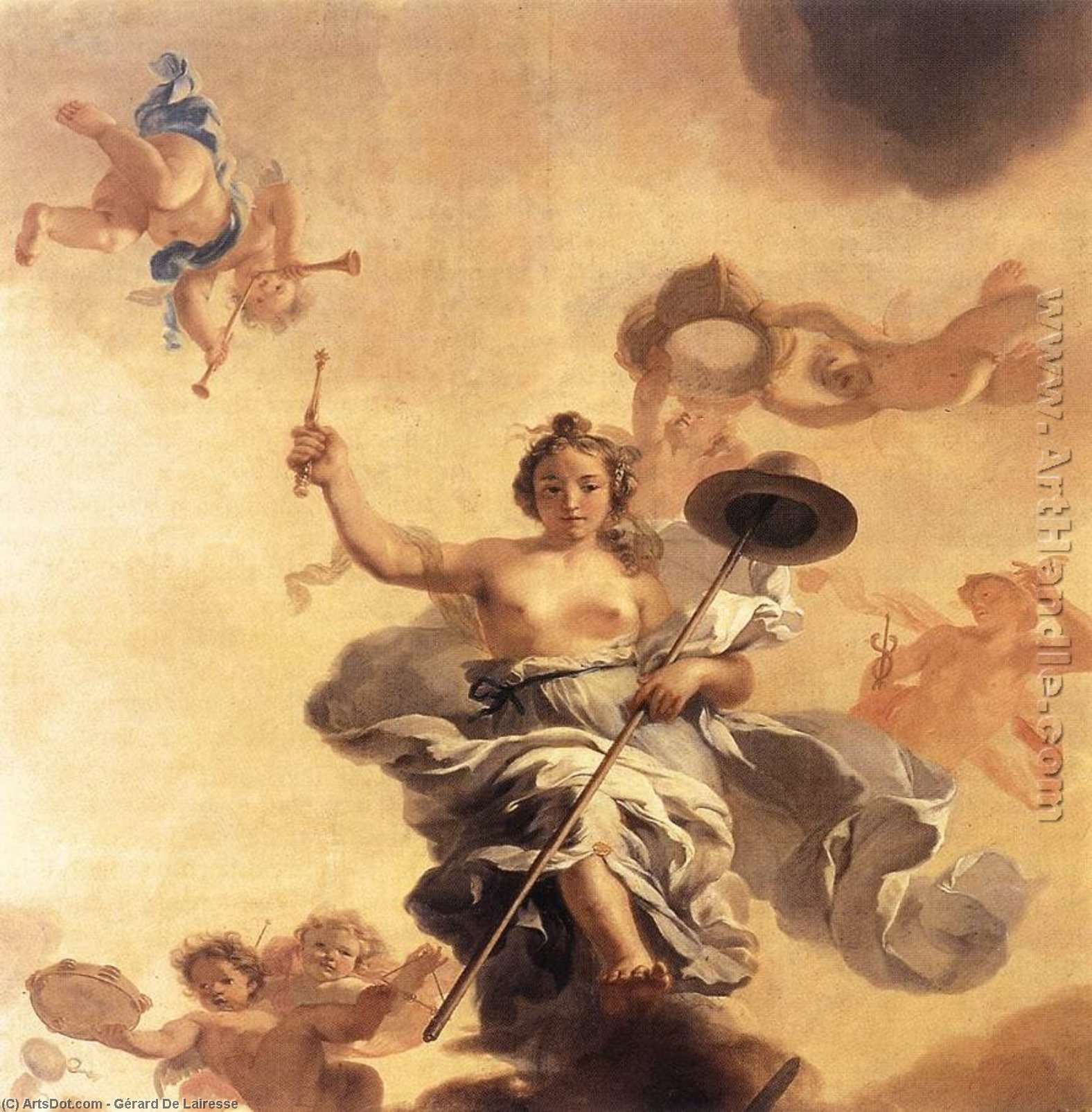 WikiOO.org – 美術百科全書 - 繪畫，作品 Gérard De Lairesse - 寓言的 的  自由  的  交易