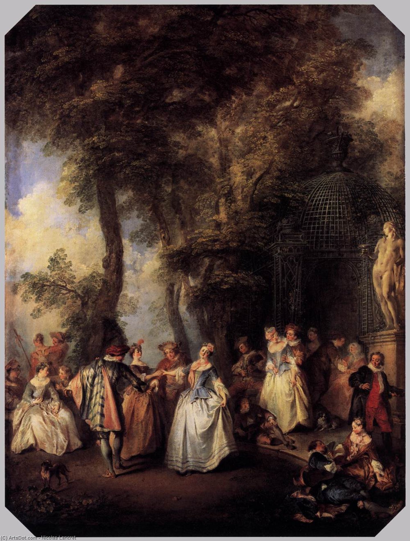 Wikioo.org - The Encyclopedia of Fine Arts - Painting, Artwork by Nicolas Lancret - Le Moulinet