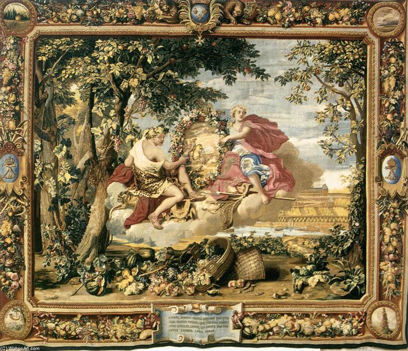 Wikioo.org - The Encyclopedia of Fine Arts - Painting, Artwork by Charles Le Brun - The Seasons: Autumn