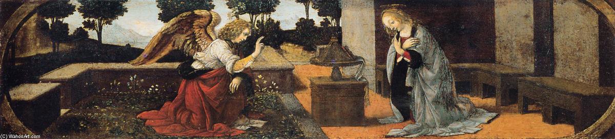 WikiOO.org - Güzel Sanatlar Ansiklopedisi - Resim, Resimler Leonardo Da Vinci - Annunciation