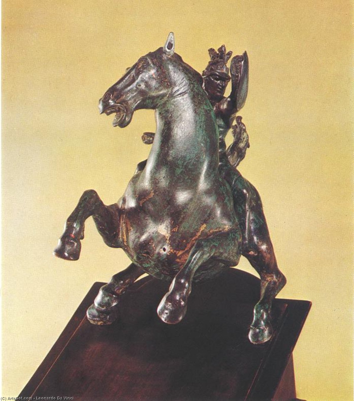 Wikoo.org - موسوعة الفنون الجميلة - اللوحة، العمل الفني Leonardo Da Vinci - Equestrian Statue