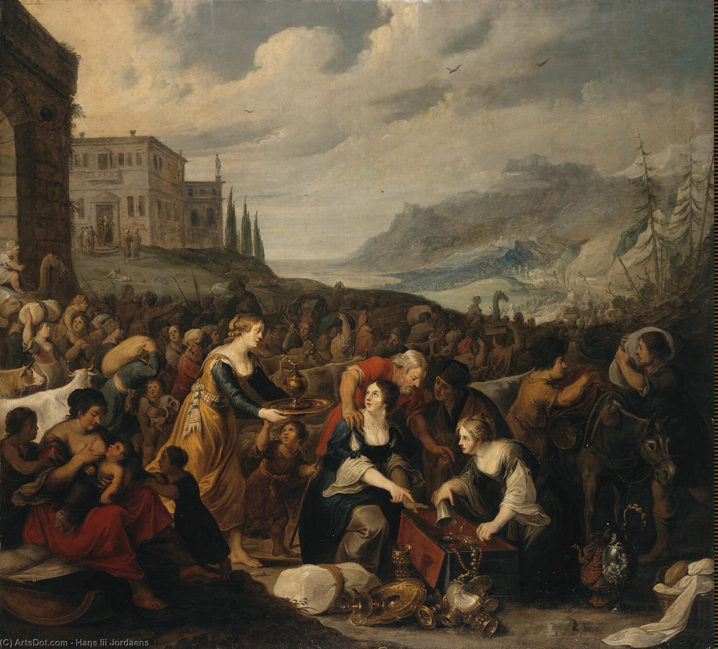 Wikioo.org - The Encyclopedia of Fine Arts - Painting, Artwork by Hans Iii Jordaens - The Israelites after Crossing the Red Sea