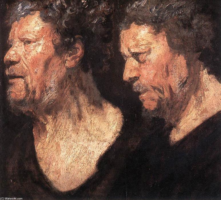 Wikioo.org - The Encyclopedia of Fine Arts - Painting, Artwork by Jacob Jordaens - Studies of the Head of Abraham Grapheus
