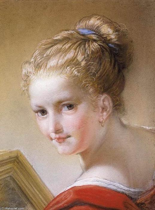 WikiOO.org – 美術百科全書 - 繪畫，作品 Benedetto Luti - 头  一个年轻的  女孩