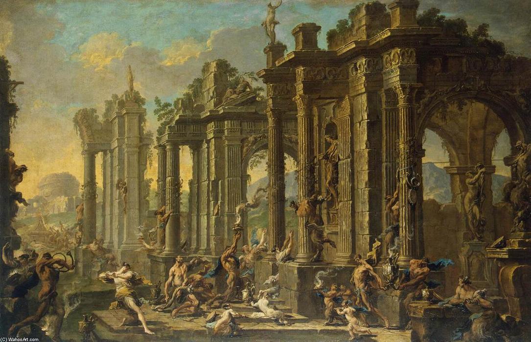 WikiOO.org - Encyclopedia of Fine Arts - Lukisan, Artwork Alessandro Magnasco - Bacchanalian Scene