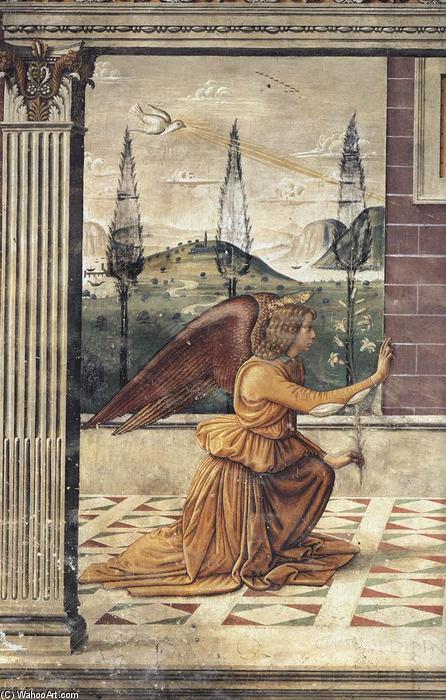 Wikioo.org – L'Enciclopedia delle Belle Arti - Pittura, Opere di Bastiano Mainardi - Annunciazone particolare