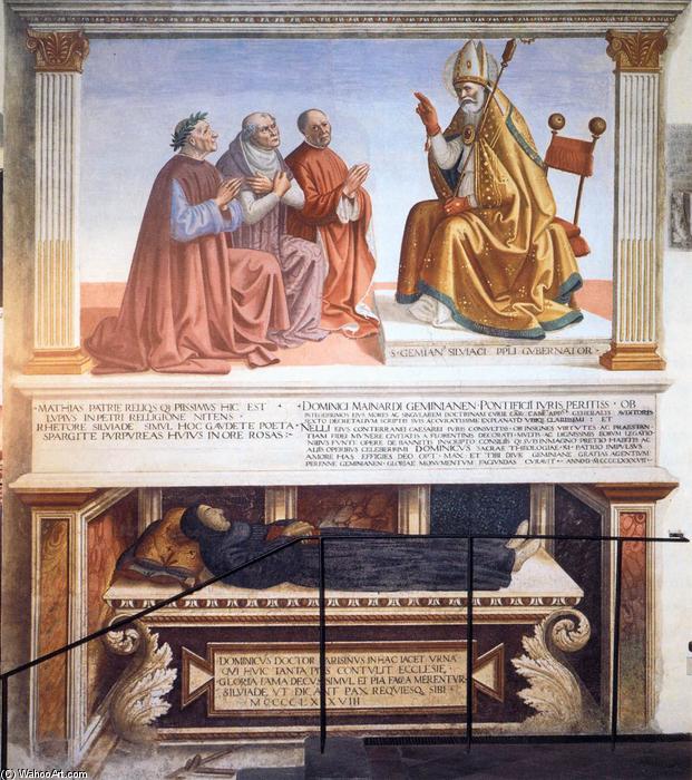 Wikioo.org - The Encyclopedia of Fine Arts - Painting, Artwork by Bastiano Mainardi - Tomb Monument to Fra Domenico Strambi