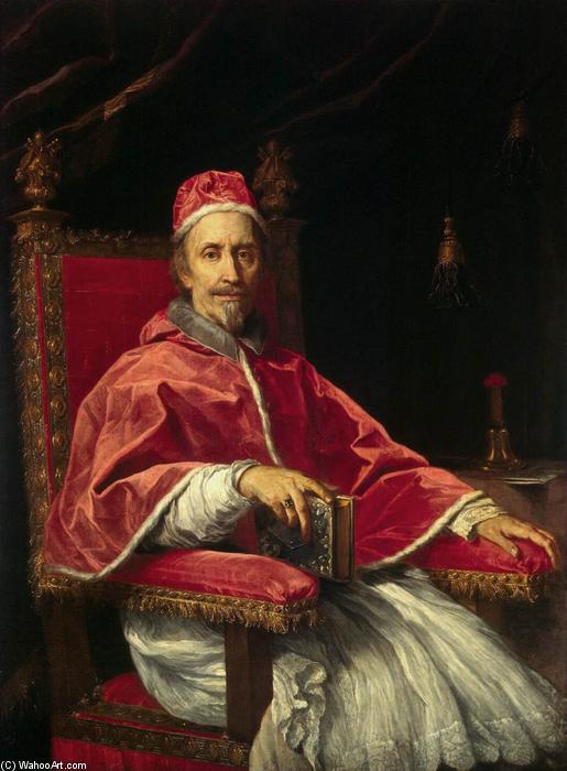 Wikioo.org - The Encyclopedia of Fine Arts - Painting, Artwork by Carlo Maratta - Portrait of Pope Clement IX
