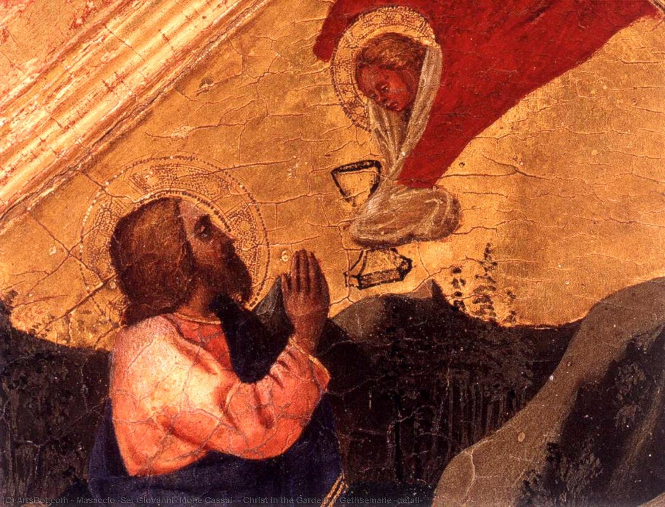 Wikioo.org – La Enciclopedia de las Bellas Artes - Pintura, Obras de arte de Masaccio (Ser Giovanni, Mone Cassai) - Cristo en el Huerto de Getsemaní Detalle