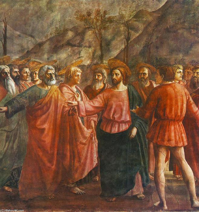 Wikioo.org – L'Encyclopédie des Beaux Arts - Peinture, Oeuvre de Masaccio (Ser Giovanni, Mone Cassai) - hommage 'argent détail