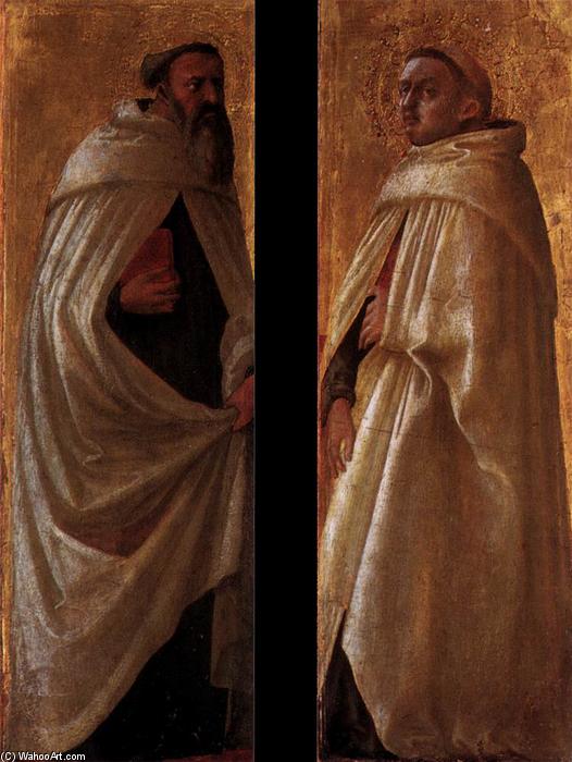 Wikioo.org - Bách khoa toàn thư về mỹ thuật - Vẽ tranh, Tác phẩm nghệ thuật Masaccio (Ser Giovanni, Mone Cassai) - Two panels from the Pisa Altarpiece