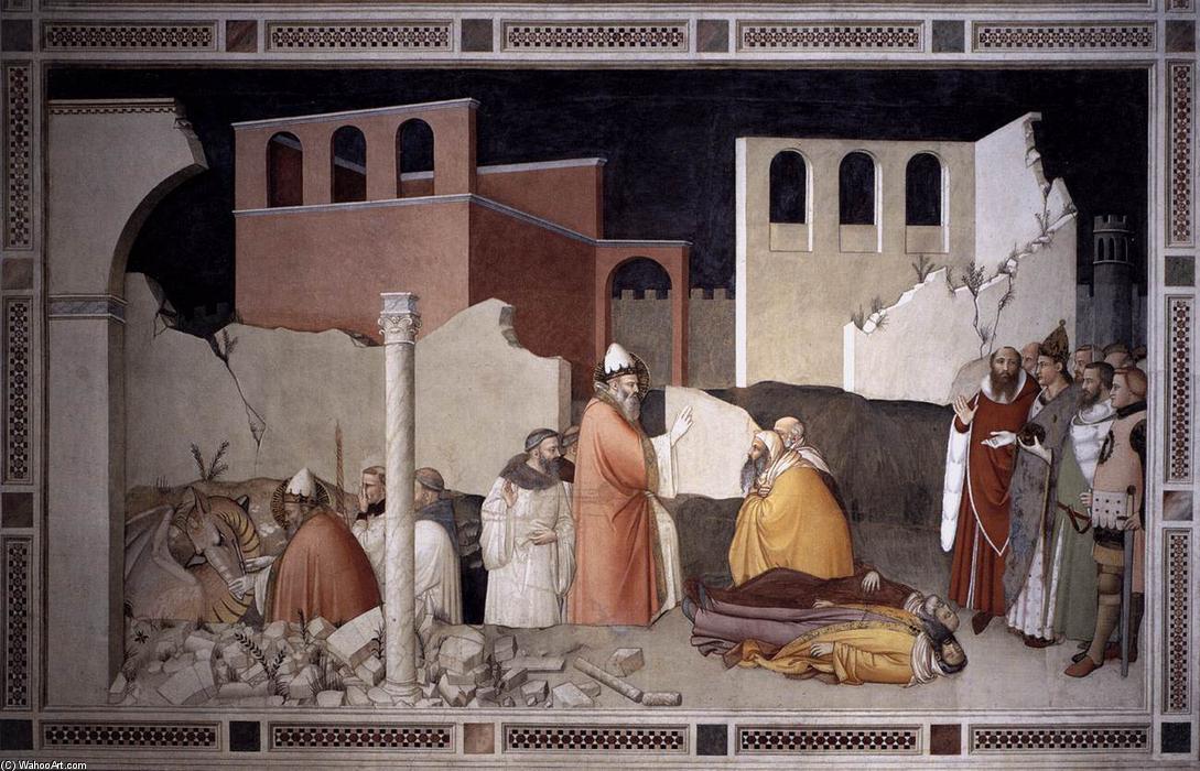 Wikioo.org – L'Encyclopédie des Beaux Arts - Peinture, Oeuvre de Maso Di Banco - pope st Sylvester's Miracle