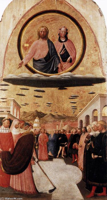 Wikioo.org - The Encyclopedia of Fine Arts - Painting, Artwork by Masolino Da Panicale - Founding of Santa Maria Maggiore
