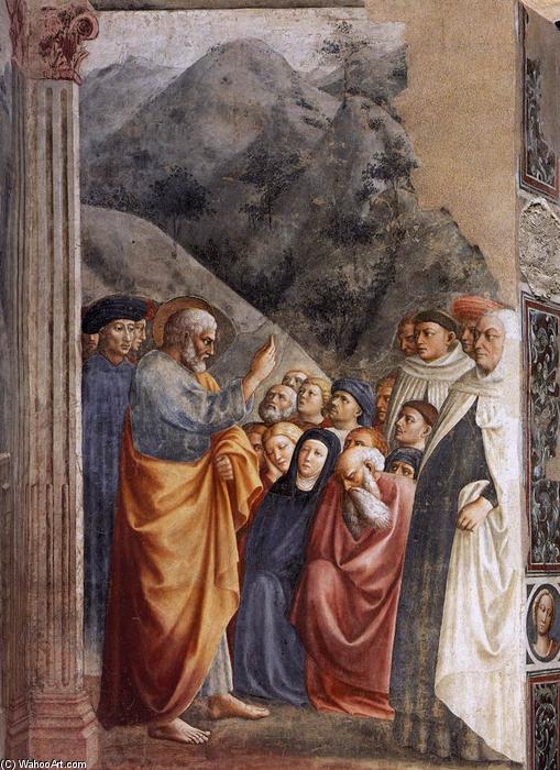 WikiOO.org - 백과 사전 - 회화, 삽화 Masolino Da Panicale - St Peter Preaching