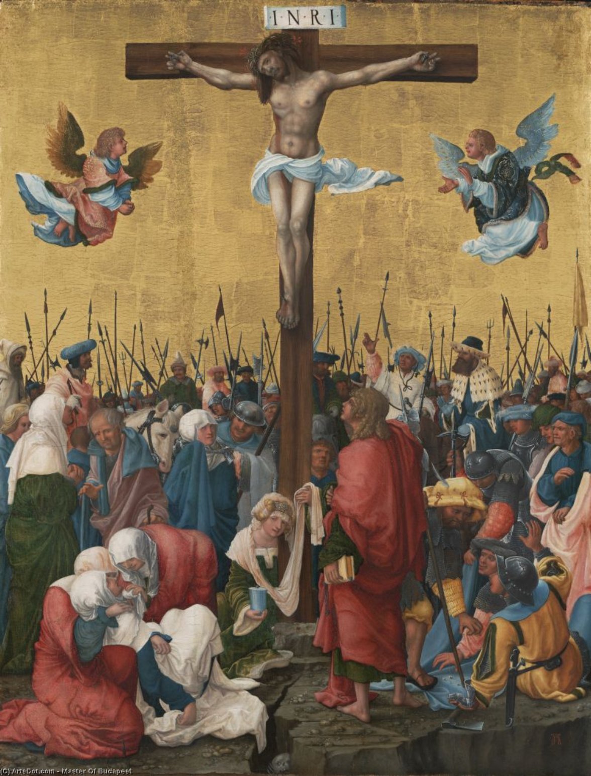 WikiOO.org - دایره المعارف هنرهای زیبا - نقاشی، آثار هنری Master Of Budapest - Crucifixion