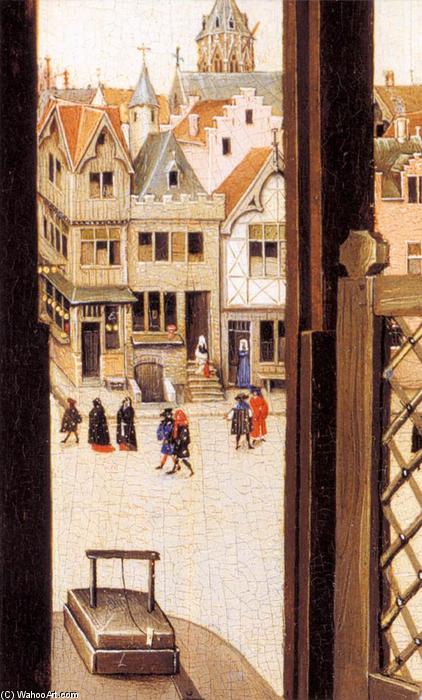 Wikioo.org - The Encyclopedia of Fine Arts - Painting, Artwork by Robert Campin (Master Of Flemalle) - Mérode Altarpiece (detail) (10)