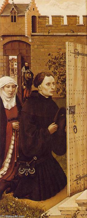 Wikioo.org – L'Enciclopedia delle Belle Arti - Pittura, Opere di Robert Campin (Master Of Flemalle) - Mérode Pala (di sinistra)