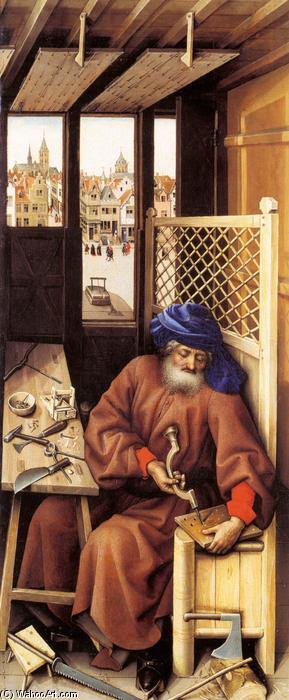 Wikioo.org - The Encyclopedia of Fine Arts - Painting, Artwork by Robert Campin (Master Of Flemalle) - Mérode Altarpiece (right wing)