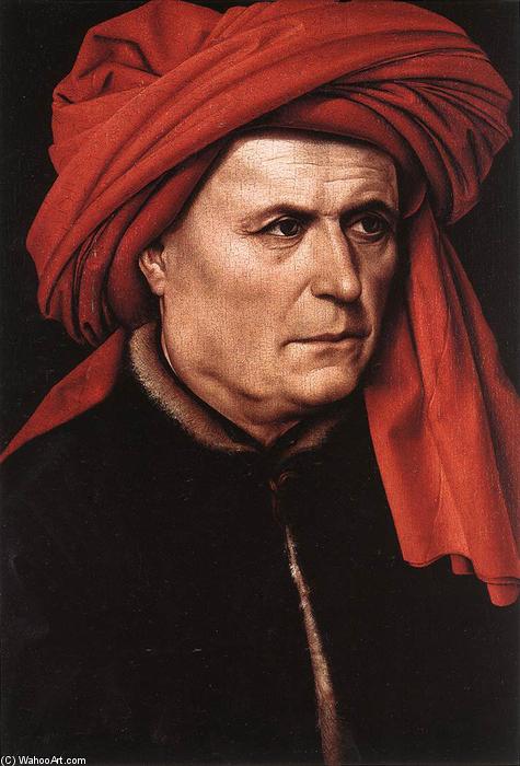 WikiOO.org - Encyclopedia of Fine Arts - Lukisan, Artwork Robert Campin (Master Of Flemalle) - Portrait of a Man