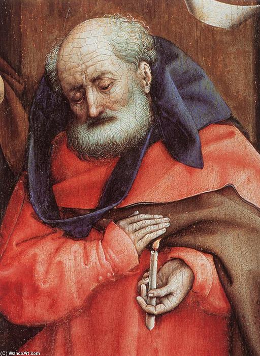 WikiOO.org - Encyclopedia of Fine Arts - Maalaus, taideteos Robert Campin (Master Of Flemalle) - The Nativity (detail)