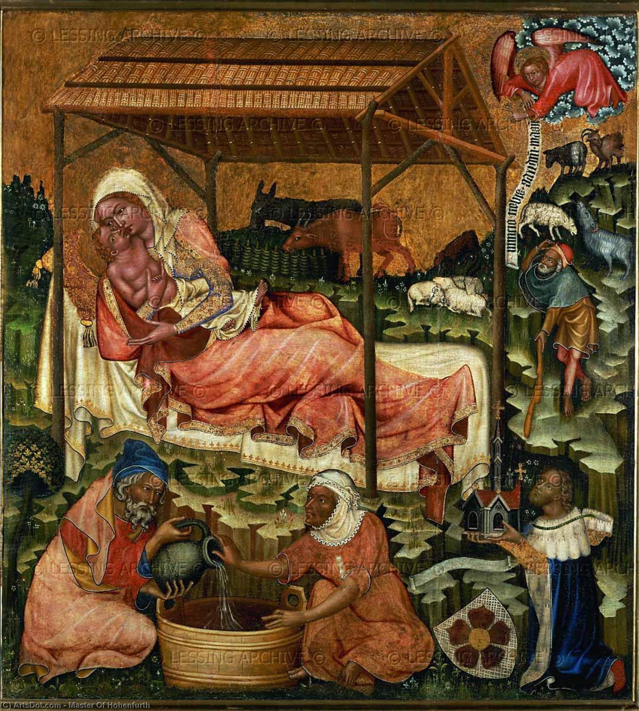 Wikioo.org - The Encyclopedia of Fine Arts - Painting, Artwork by Master Of Hohenfurth - Nativity