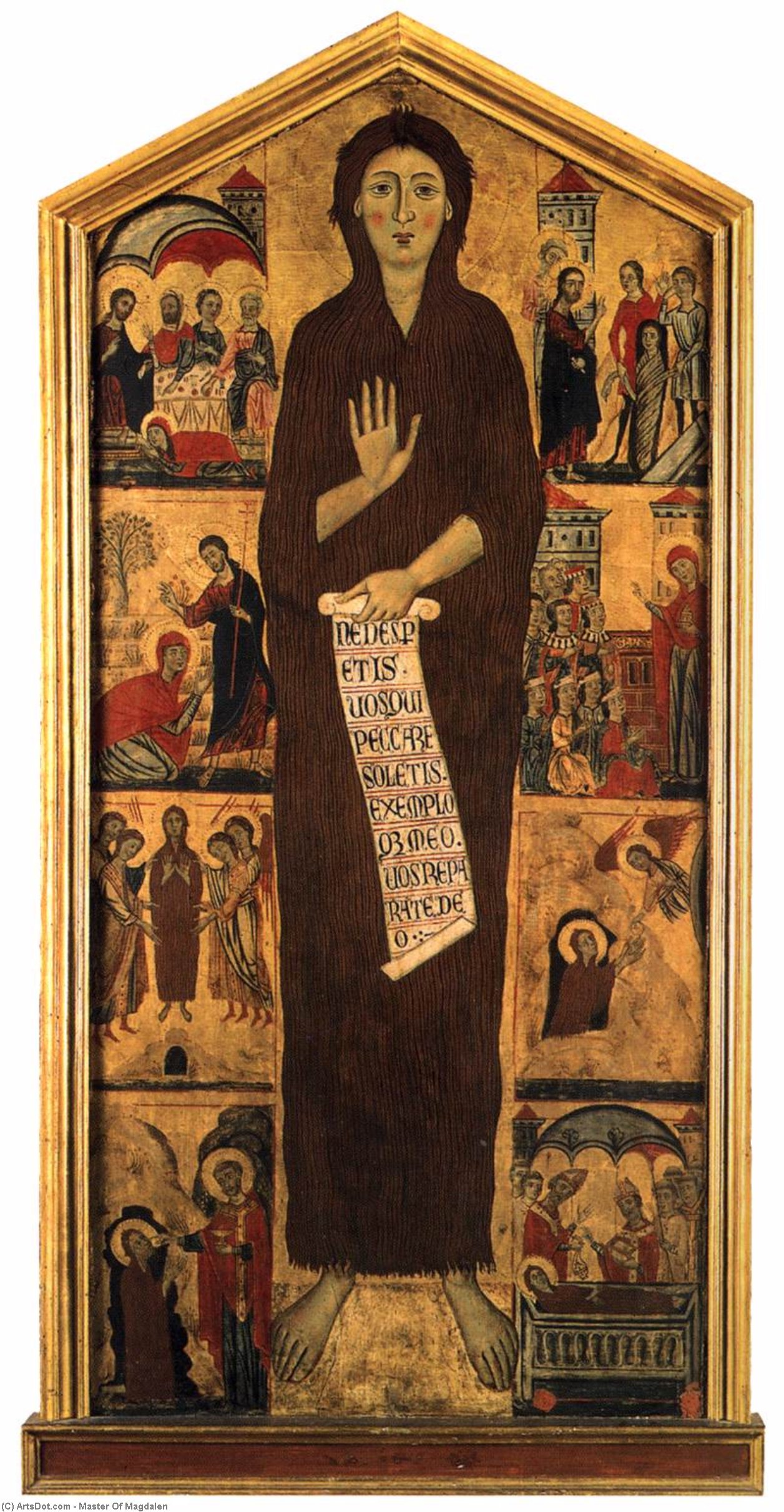 WikiOO.org - Енциклопедия за изящни изкуства - Живопис, Произведения на изкуството Master Of Magdalen - St Mary Magdalen and Scenes from her Life
