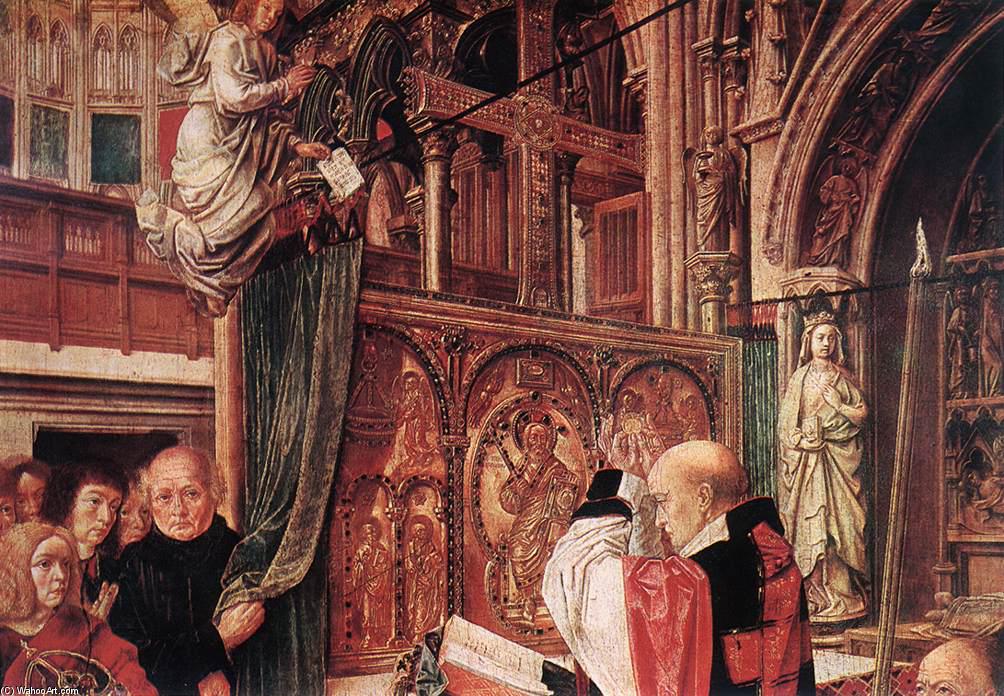 Wikioo.org - The Encyclopedia of Fine Arts - Painting, Artwork by Master Of Saint Gilles - St Gilles' Mass (detail)