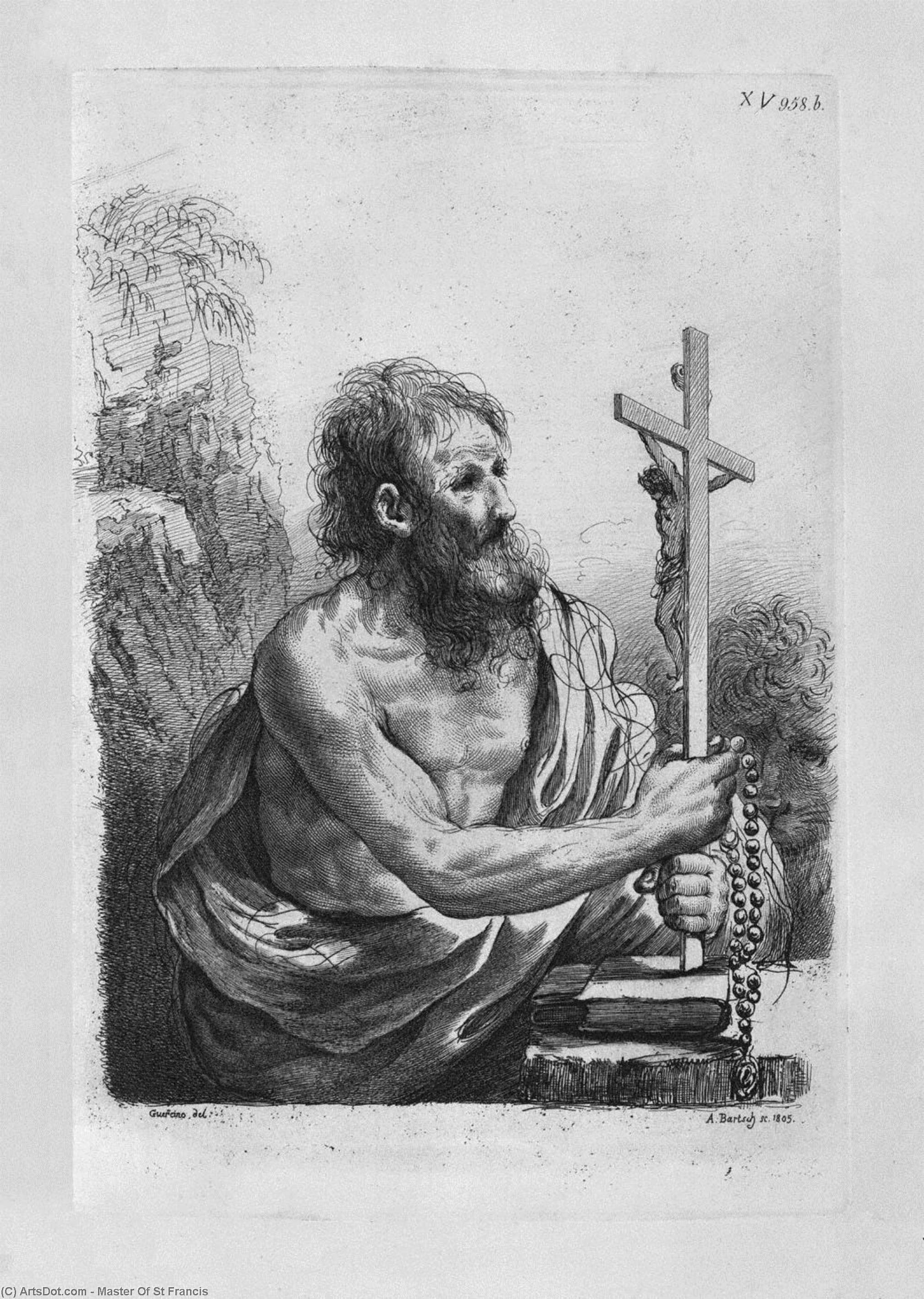 Wikoo.org - موسوعة الفنون الجميلة - اللوحة، العمل الفني Master Of St Francis - Crucifix