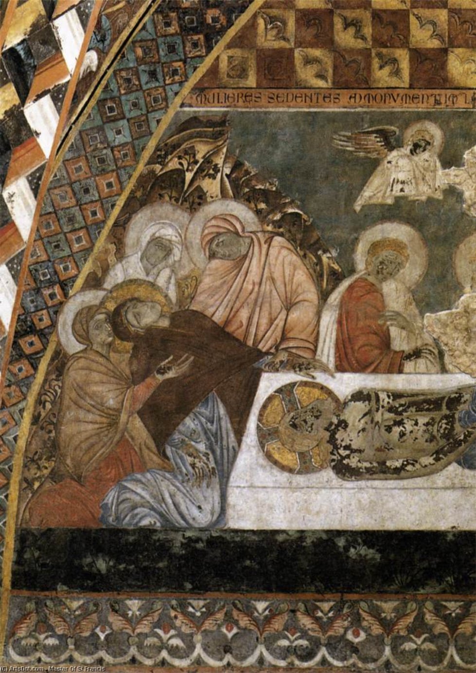 Wikioo.org – L'Enciclopedia delle Belle Arti - Pittura, Opere di Master Of St Francis - scene dal passione di cristo : lamento sul cristo morto