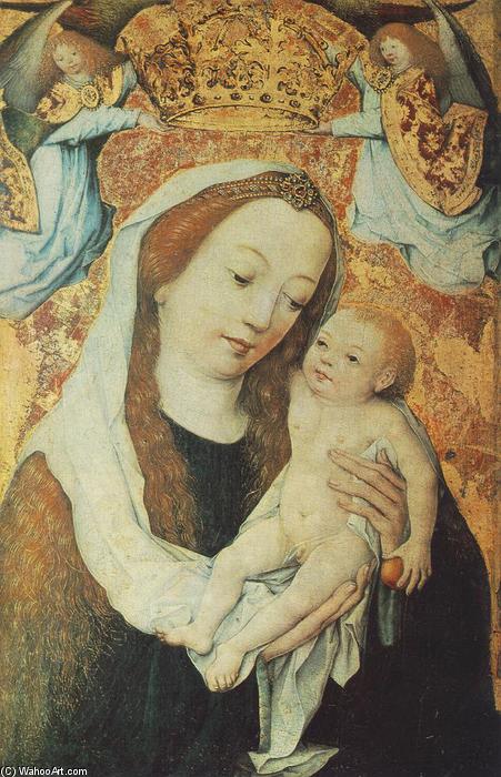 WikiOO.org - Енциклопедия за изящни изкуства - Живопис, Произведения на изкуството Master Of The Housebook - Coronation of Mary