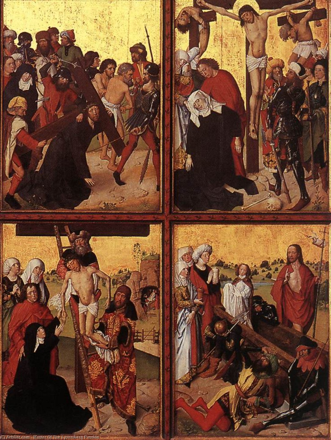 Wikioo.org - The Encyclopedia of Fine Arts - Painting, Artwork by Master Of The Lyversberg Passion - Lyversberg Passion (detail)