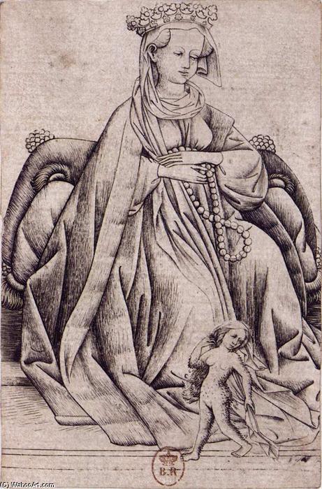 WikiOO.org - Encyclopedia of Fine Arts - Målning, konstverk Master Of The Playing Cards - Queen of Wild Men