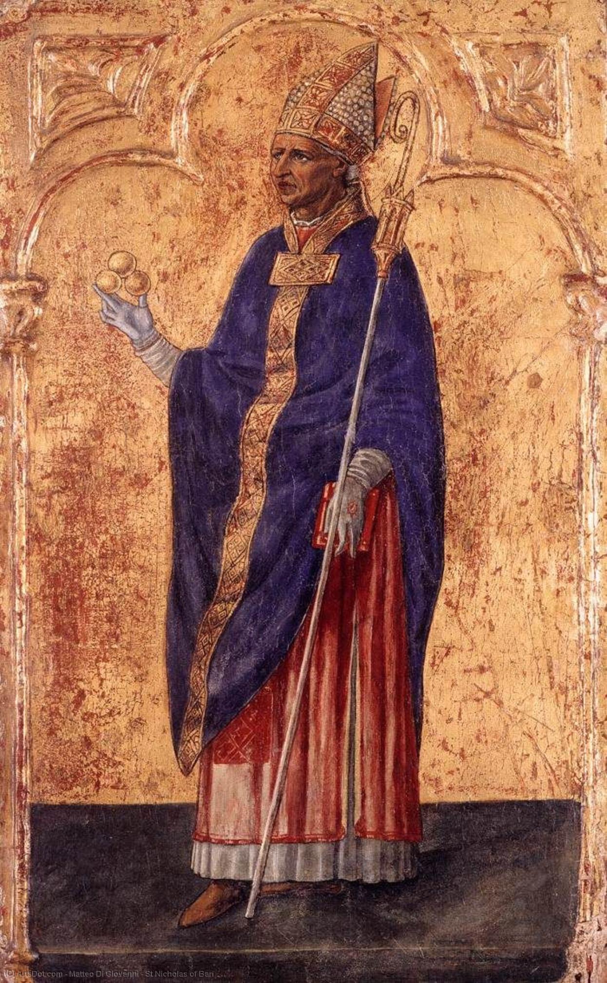 WikiOO.org - Енциклопедія образотворчого мистецтва - Живопис, Картини
 Matteo Di Giovanni - St Nicholas of Bari