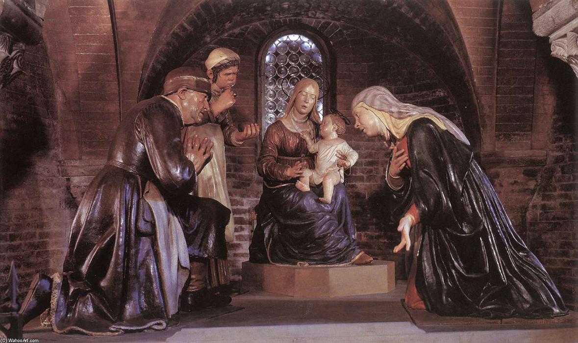 Wikioo.org - The Encyclopedia of Fine Arts - Painting, Artwork by Guido Mazzoni - Adoration of the Child