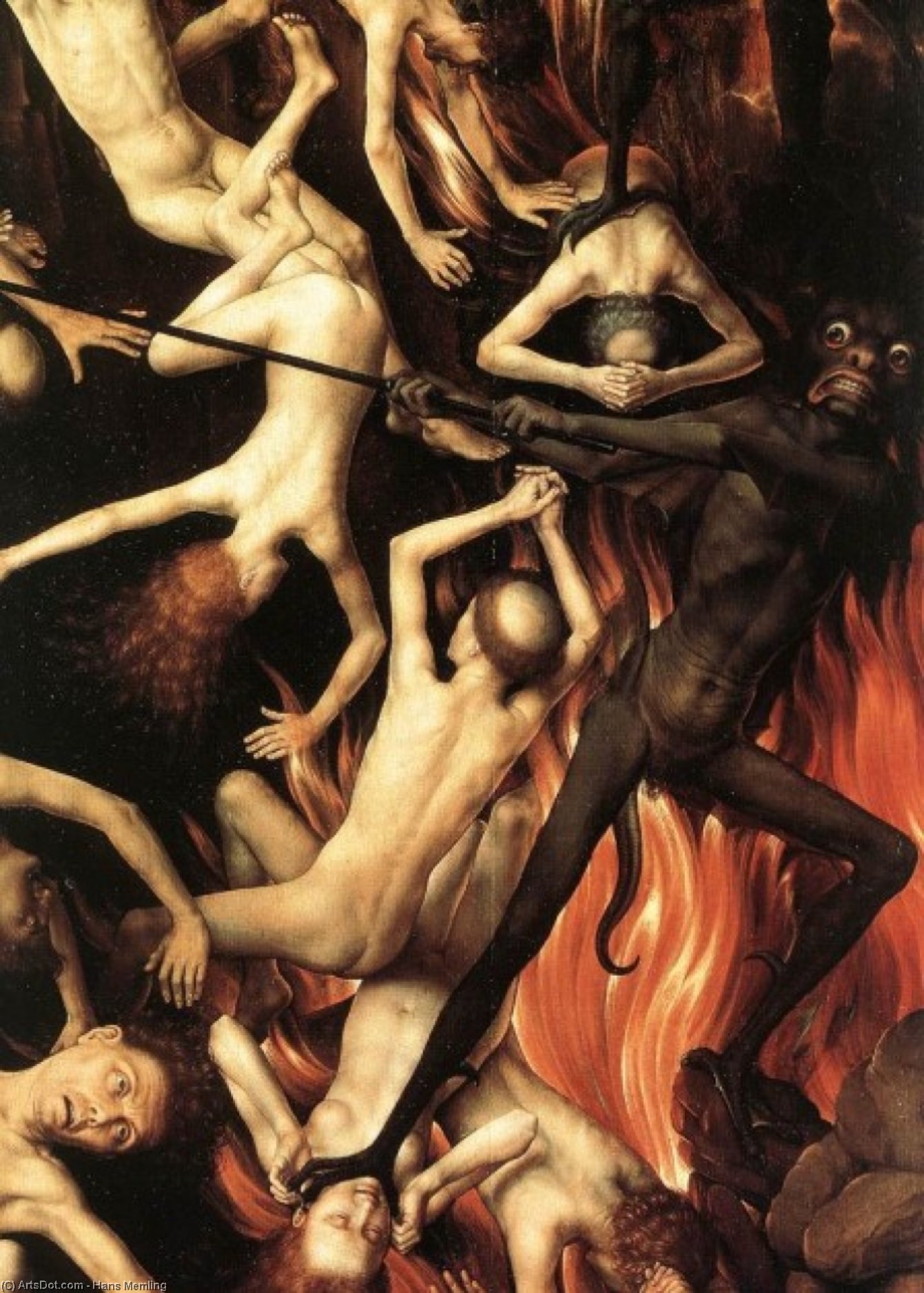 Wikioo.org - The Encyclopedia of Fine Arts - Painting, Artwork by Hans Memling - Last Judgment Triptych (detail) (11)