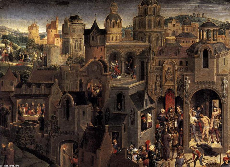 Wikioo.org – La Enciclopedia de las Bellas Artes - Pintura, Obras de arte de Hans Memling - Escenas de la Pasión de Cristo Detalle